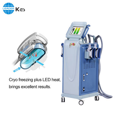 Έξοχη μηχανή αδυνατίσματος σώματος Cryotherapy Cryo Cryolipolysis δύο handpiece λεπτή για το παχύ πάγωμα