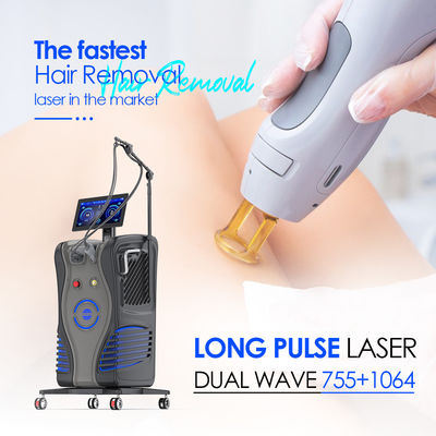 Χονδρικό Alex Laser 755 1064NM Αποτρίχωση μαλλιών ND YAG Laser Machine