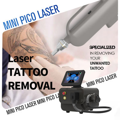 Φορητή μηχανή αφαίρεσης τατουάζ Q Switch ND YAG Laser Mini Pico